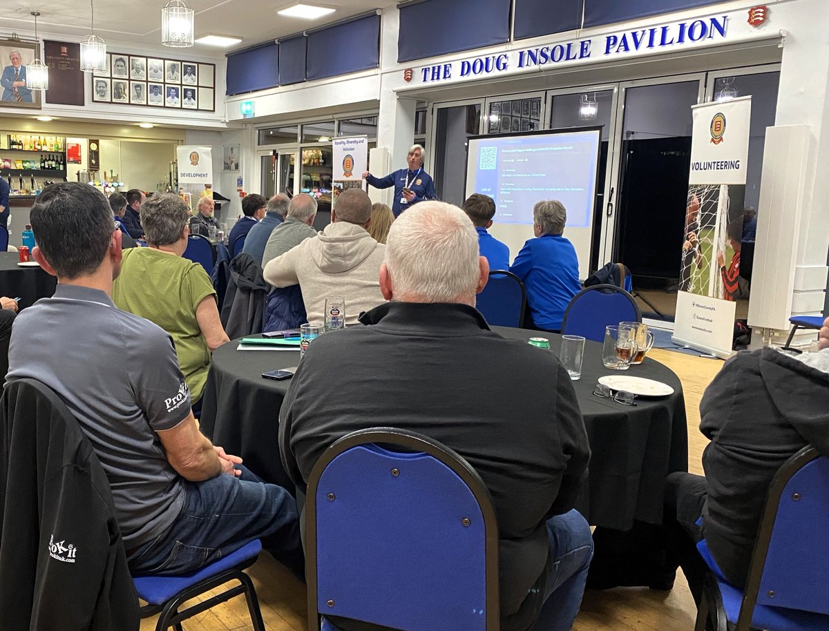 EssexCountyFA's tweet image. Key topics on the agenda at our Open-Age League Forum included #Safeguarding, refereeing, #Marketing and football services 📋 Supporting leagues on and off the pitch is key. 🔗 essexfa.com/news/2026/mar/… #Referees #FootballDevelopment