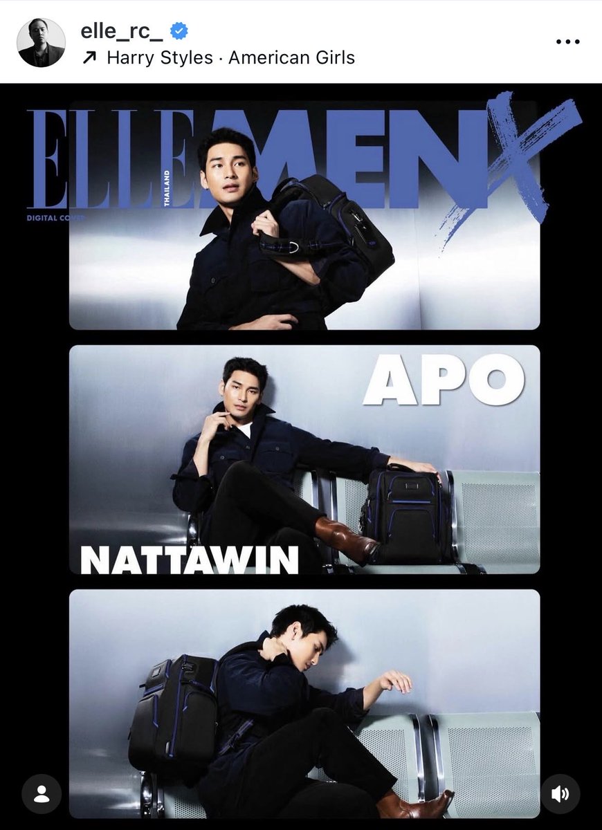 APOnattawin_JFC's tweet photo. ➥ elle_rc_ IG 📬　

「@ apo555 が @ tumitravel と共にスタイリッシュに登場
ファッションエディター兼スタイリスト #ElleRC」

@Nnattawin1 #ApoNattawin https://t.co/gUFVO6rpXF