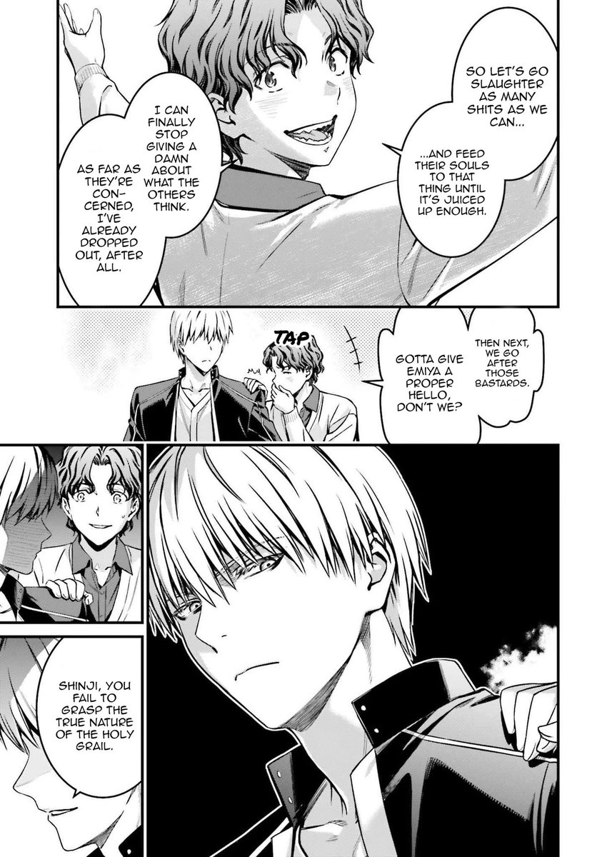 valor_phoenix's tweet image. Okay can Someone Actually Explain WHY Gilgamesh let Shinji touch him, in fate zero he tried to kill Lancelot just for LOOKING at him, but he lets THIS slide, WHY !?!?! 😭 #Gilgamesh #Fate #Fateseries #FateStayNight #fatezero #FateSR #FateStrange #FateSF #FateGrandOrder #FateGO