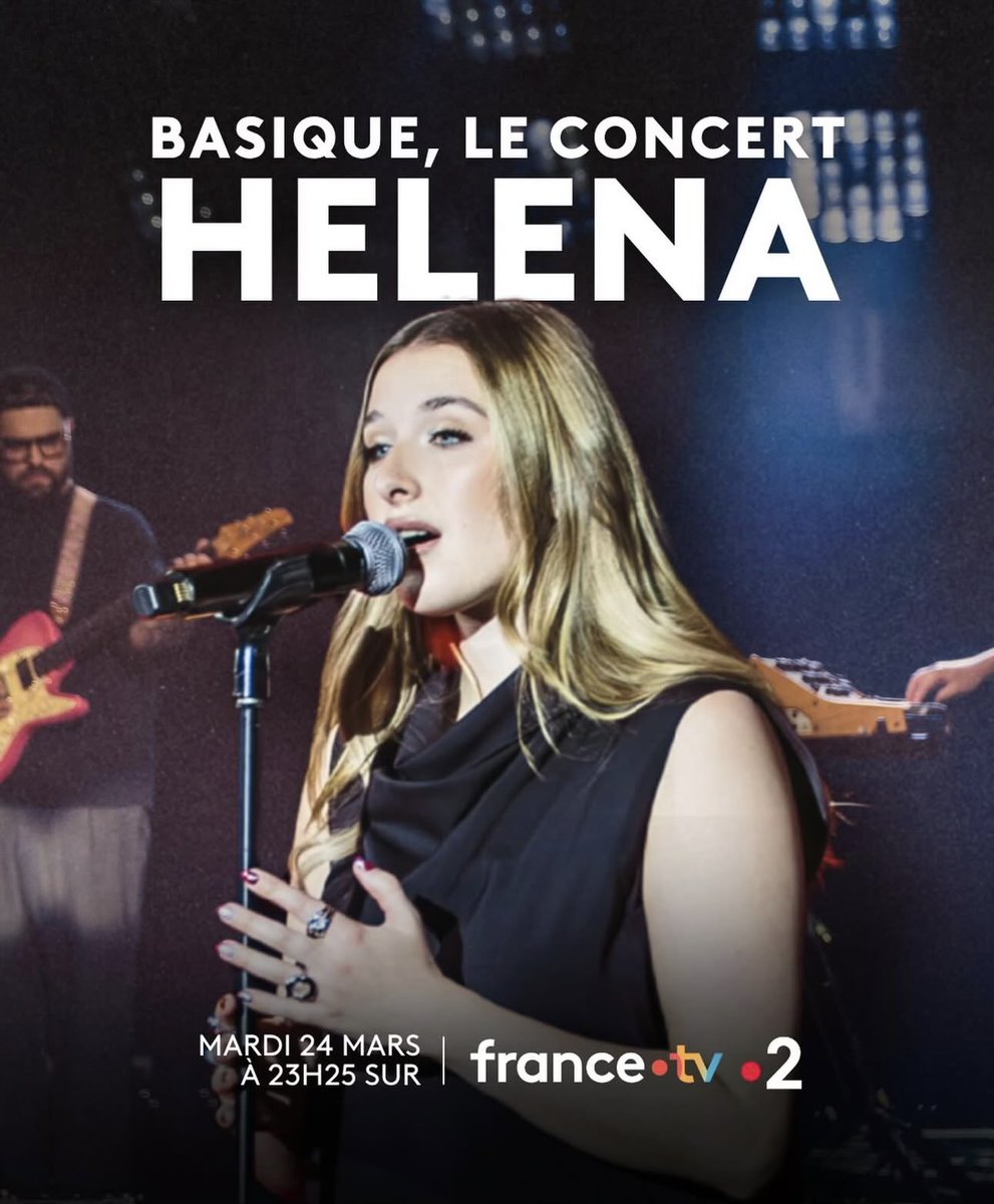 Debby_Debbo77's tweet image. Rdv mardi 24/03 sur France 2 pour @basiqueofficiel avec HELENA ✨
#Helenabailly
@FranceTV