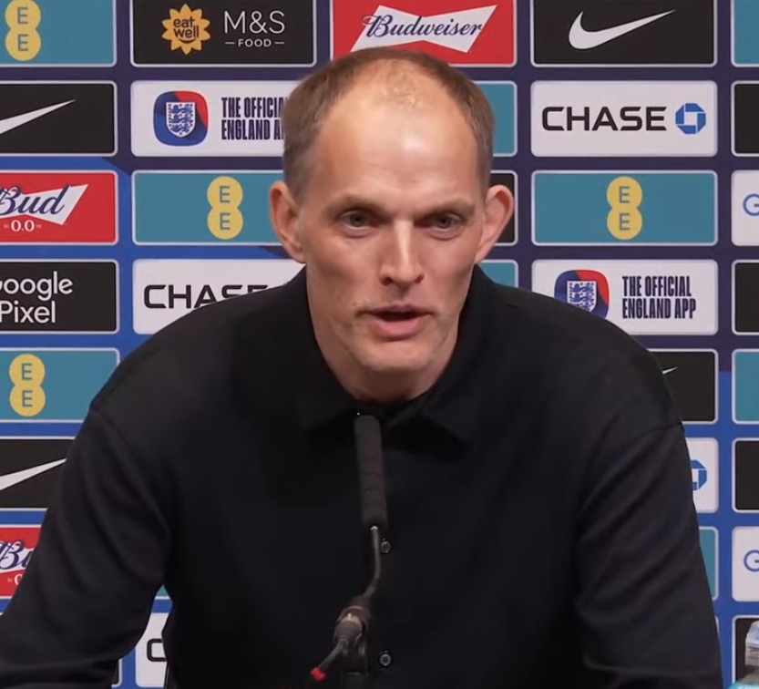 UtdDistrict's tweet photo. 🚨🎙️ | Thomas Tuchel on Harry Maguire and Kobbie Mainoo's England recalls:

"#mufc have an OUTSTANDING run since Michael Carrick is in charge, and Harry and Kobbie are a big part of that.

"It's the LAST camp before the US. It's the LAST chance also for me to get to know new players, to learn about new players. Kobbie is one of them.

"Harry is not a new player, of course, in an England shirt, but new to me in a camp. I want to see them around other players. I want to feel them on the pitch. I want to see what they're capable of and learn about them to make a clear decision then in May."