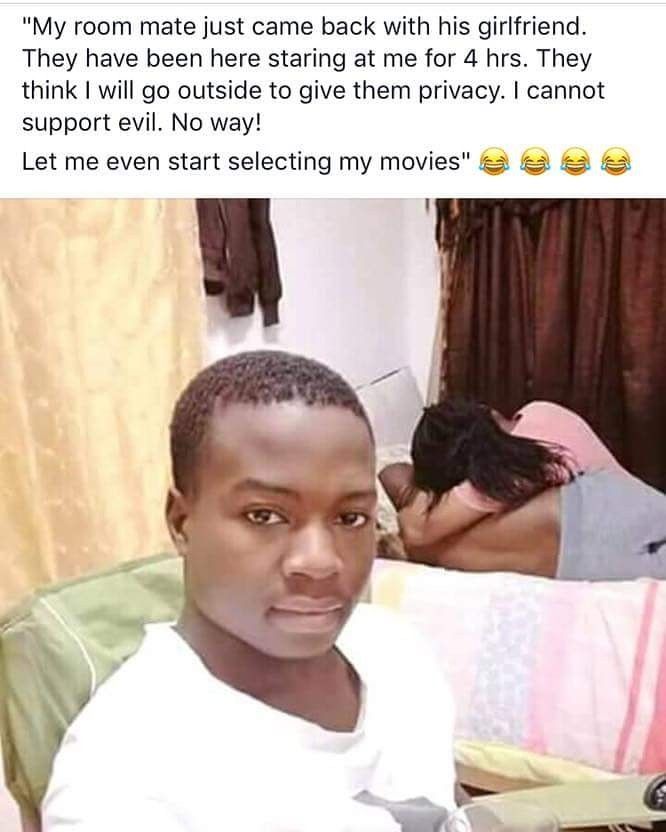 Take am play fess... let get the movie started 😂