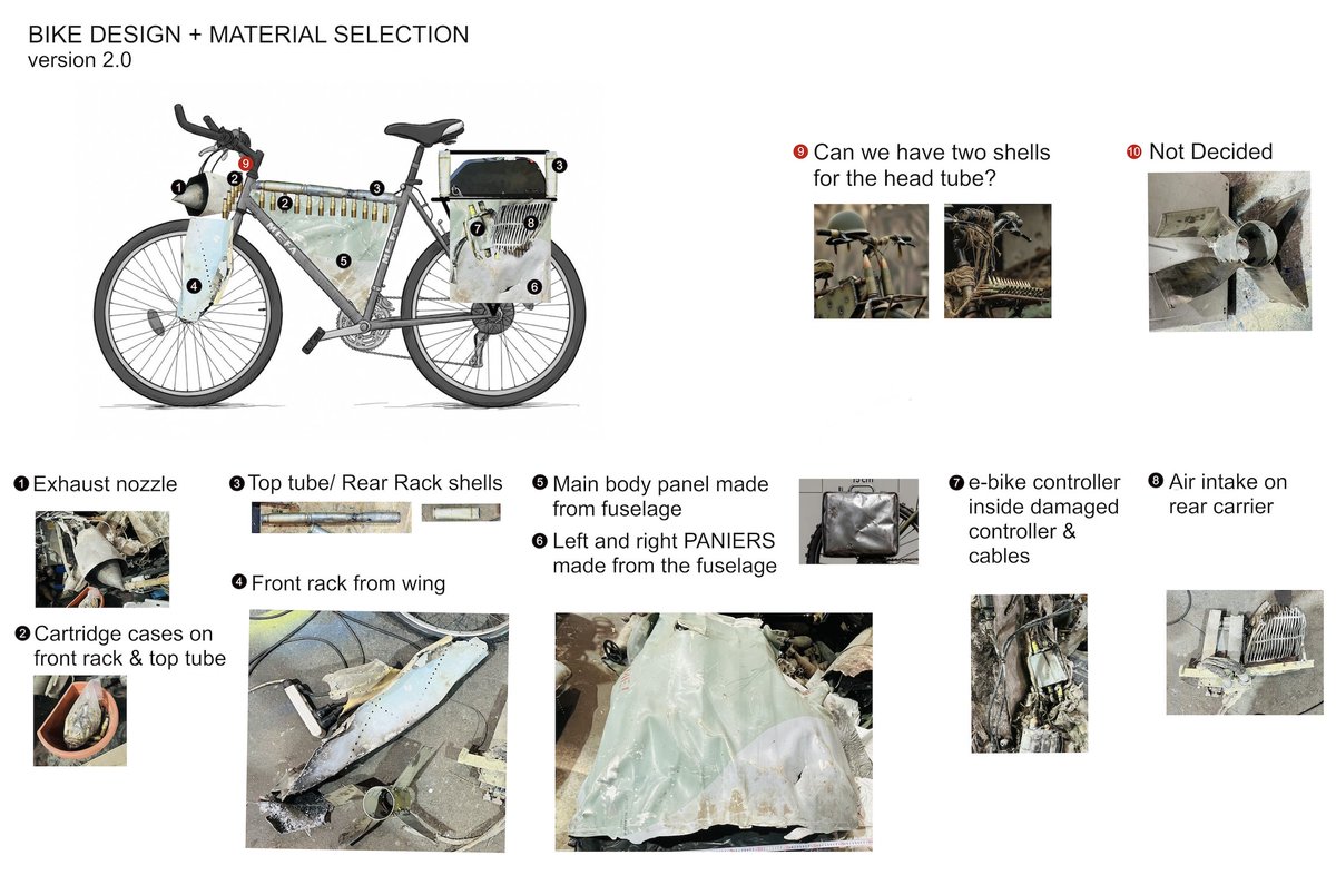 dhruvboruah's tweet image. We did some test welding, and it looks like it is holding together well.  The design is being finalized, and the next step is to obtain approval from various agencies to use these components/materials before building the bike!
#Ukraine #CircularEconomy #Bikes #Reuse #War #Defense