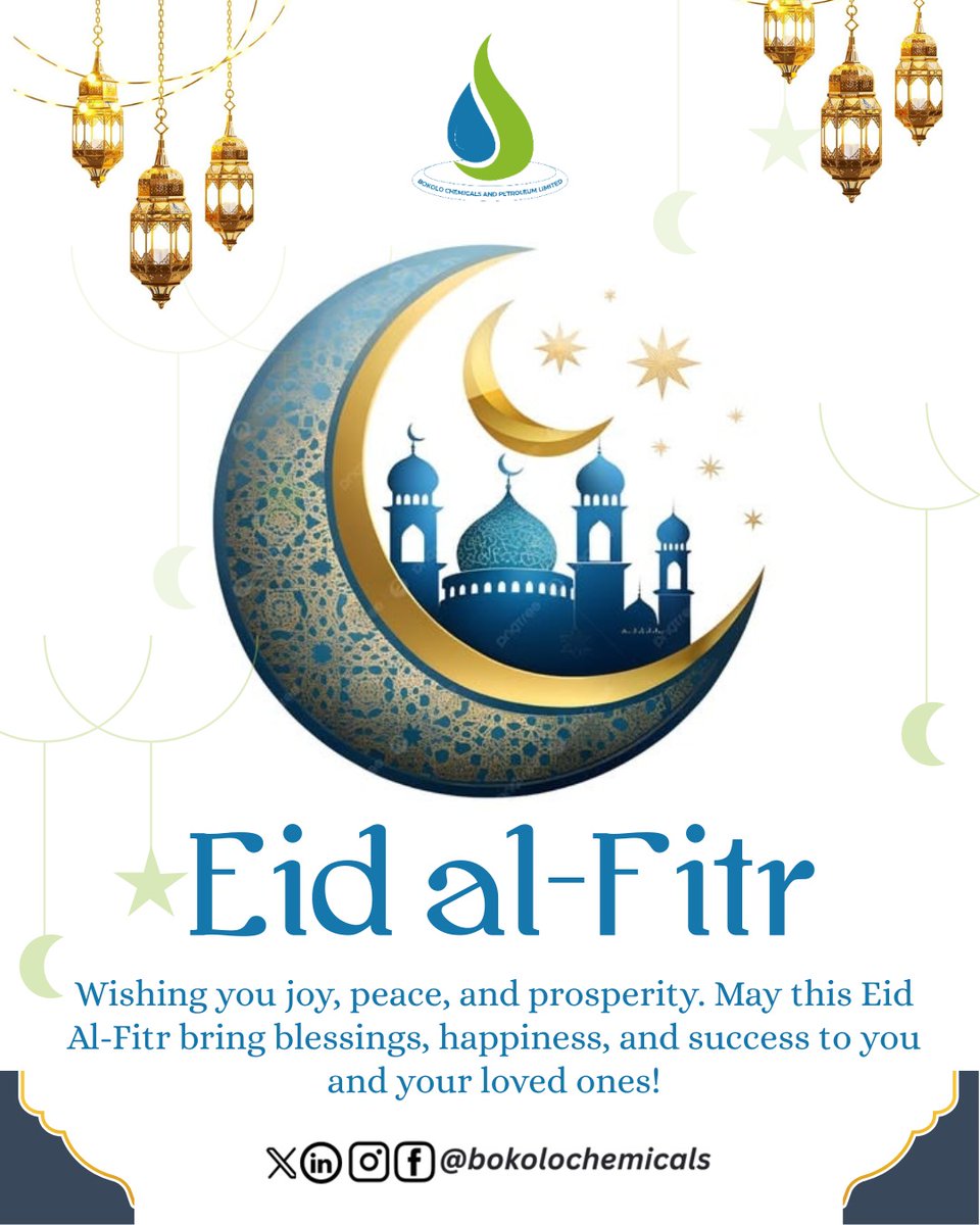 🌙 Eid Mubarak!

Wishing you peace, joy, and prosperity this Eid al-Fitr.
Here’s to brighter days ahead!

#EidMubarak #CleanEnergy #Bokolo