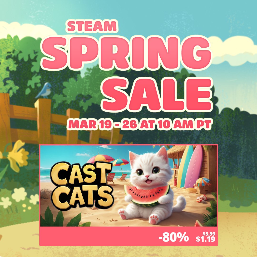 werfestsoftware's tweet photo. Steam Spring Sale 2026! https://t.co/LOAvdKeT7R