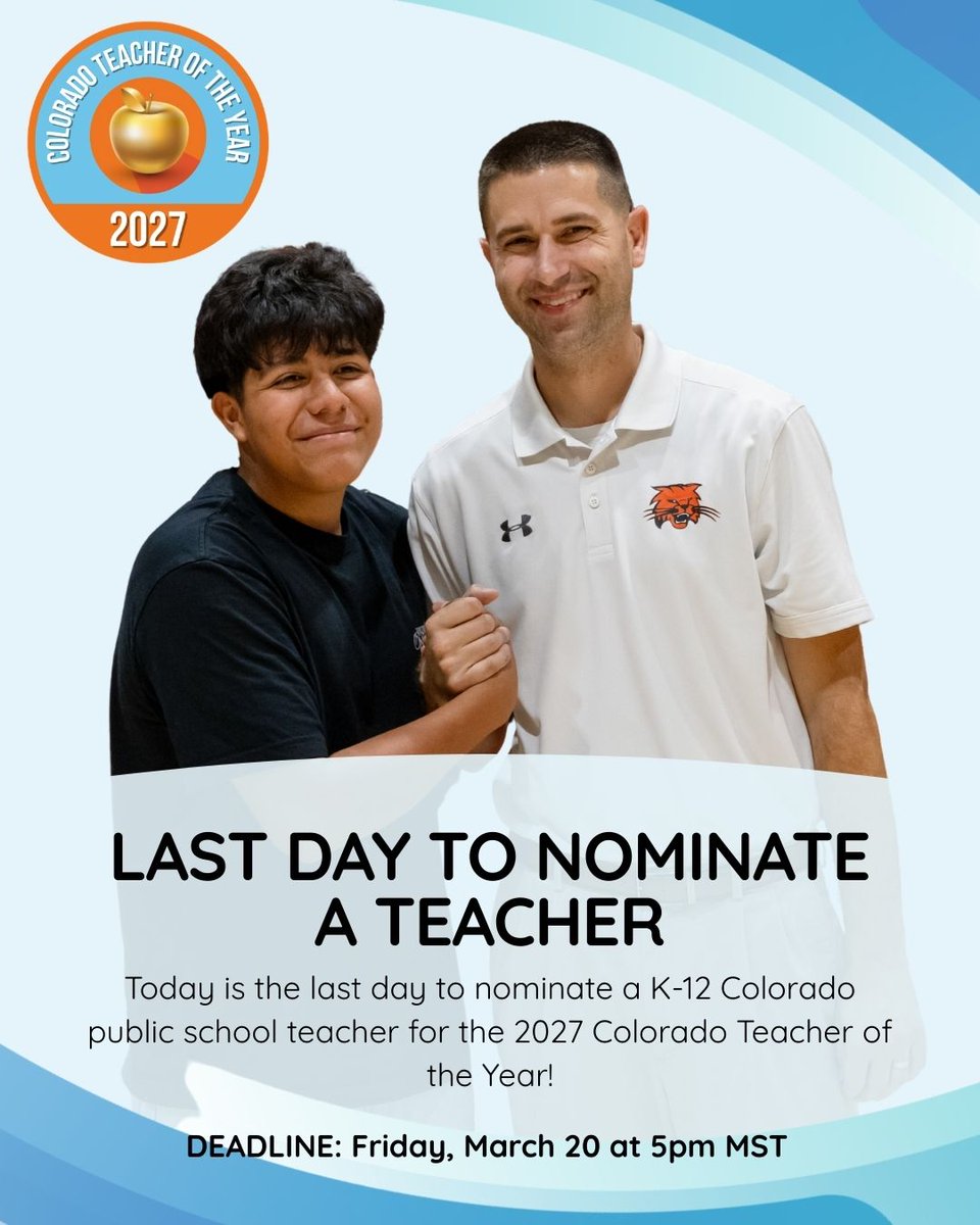 CO Dept of Education tweet media