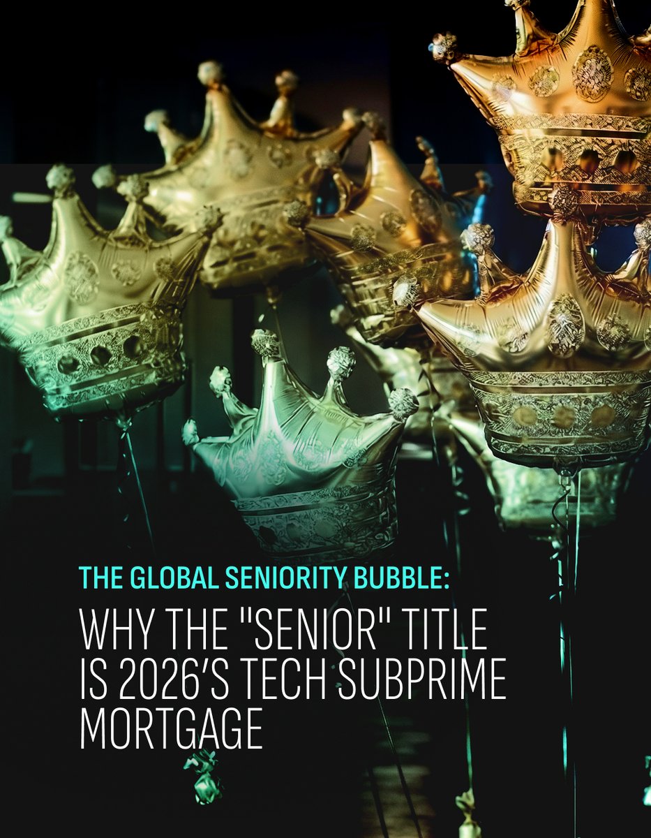 t4itech's tweet photo. The "Senior" title has become a participation trophy; 2026 has officially replaced "Paper Seniors" with AI for code production.

read more https://t.co/TzktBx14bO and follow us.

#DevOps #TechTrends #T4itech https://t.co/S97EPg1Pl4
