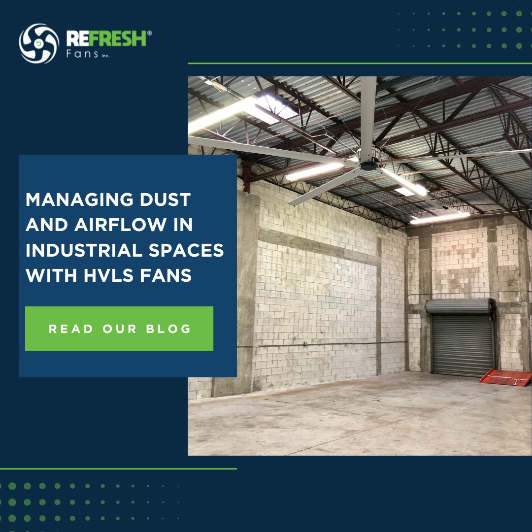 RefreshFans's tweet photo. Dust is a constant challenge in industries like cement production, mining, and woodworking. Poor air circulation can lead to uncomfortable working conditions, health risks, and reduced equipment efficiency.

Read the blog to learn: https://t.co/57S8kHynP4

#HVLSFans #IndustrialV https://t.co/eb3WODg6Qk