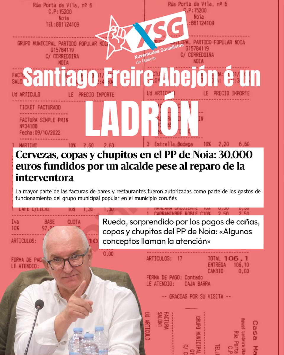 XSGalicia's tweet photo. ‼️ O nomeamento de Santiago Freire como director territorial de Educación é inaceptable. 

Dende XSG denunciamos que alguén con actitudes machistas e cuestionables non pode liderar o ensino público galego. 

A nosa educación debe basearse na igualdade e o respecto. 🌹 https://t.co/tnNJRbWISY