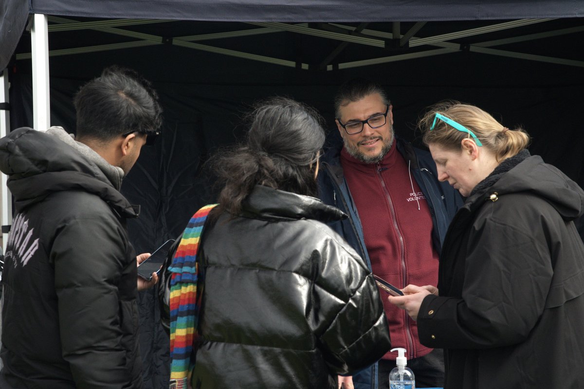 PolicePosAction's tweet image. Last Sunday #PositiveAction officer Klara, along with Neighbourhood police officers Sophie and Dave and police volunteers Kristine, Shaun &amp;amp; Petar, joined BPC Indian Community to celebrate Holi, the major Hindu festival of colours. We passed information about jobs at @DorsetPolice