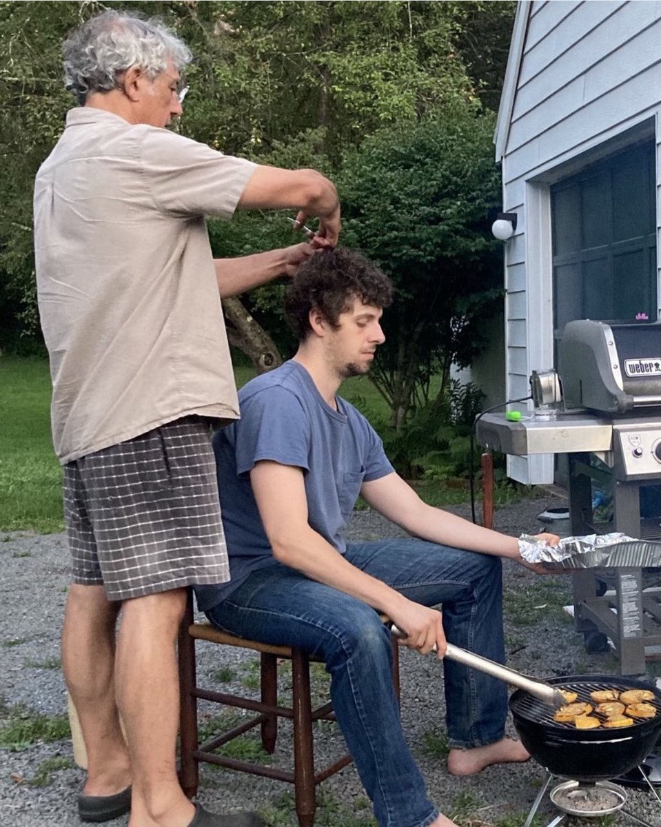 molloyoffspring's tweet photo. @shttyvampkid @itsdanielmolloy daddy cutting Ant’s hair last month. https://t.co/9e8N45gM8y