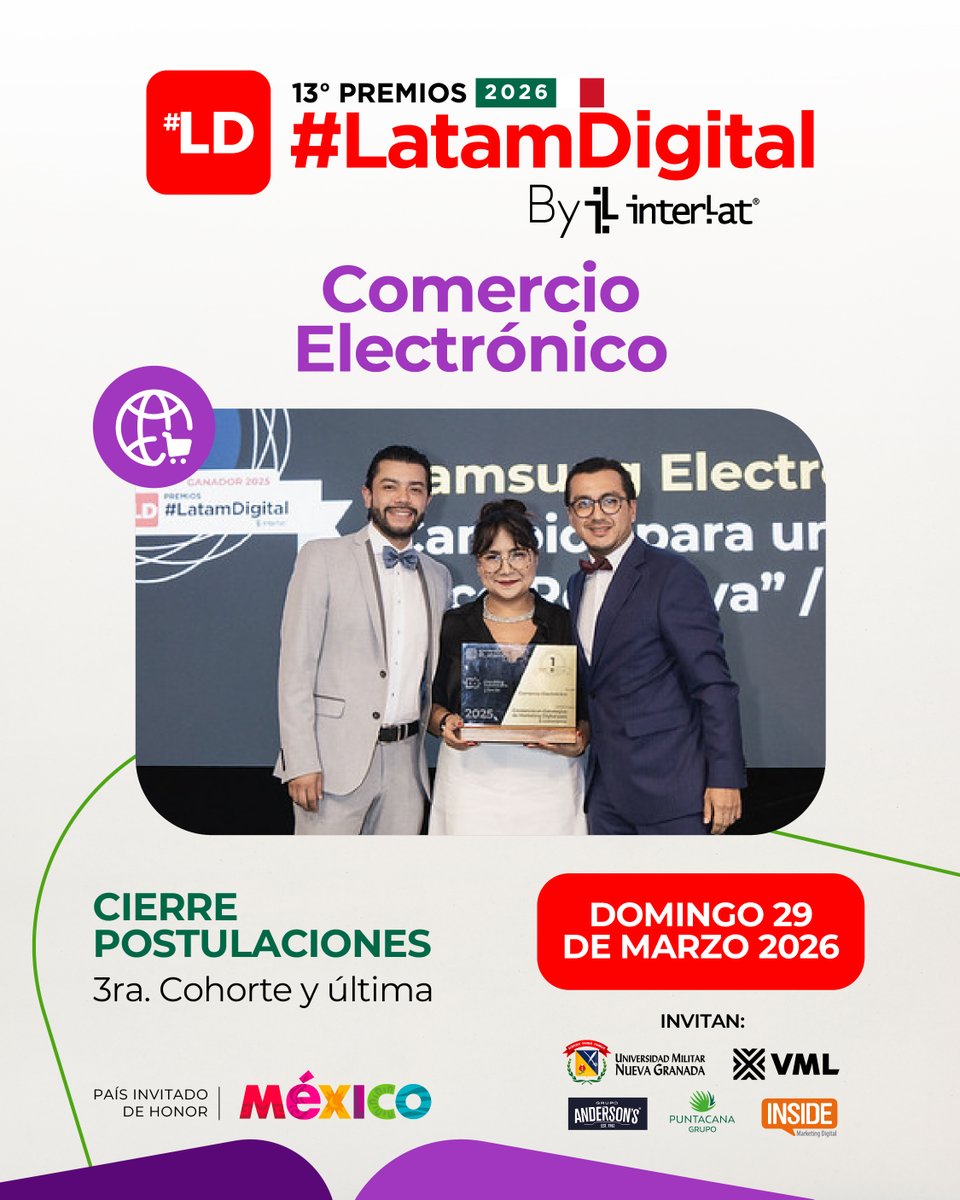 13º Premios #LatamDigital 2026 By Interlat tweet media