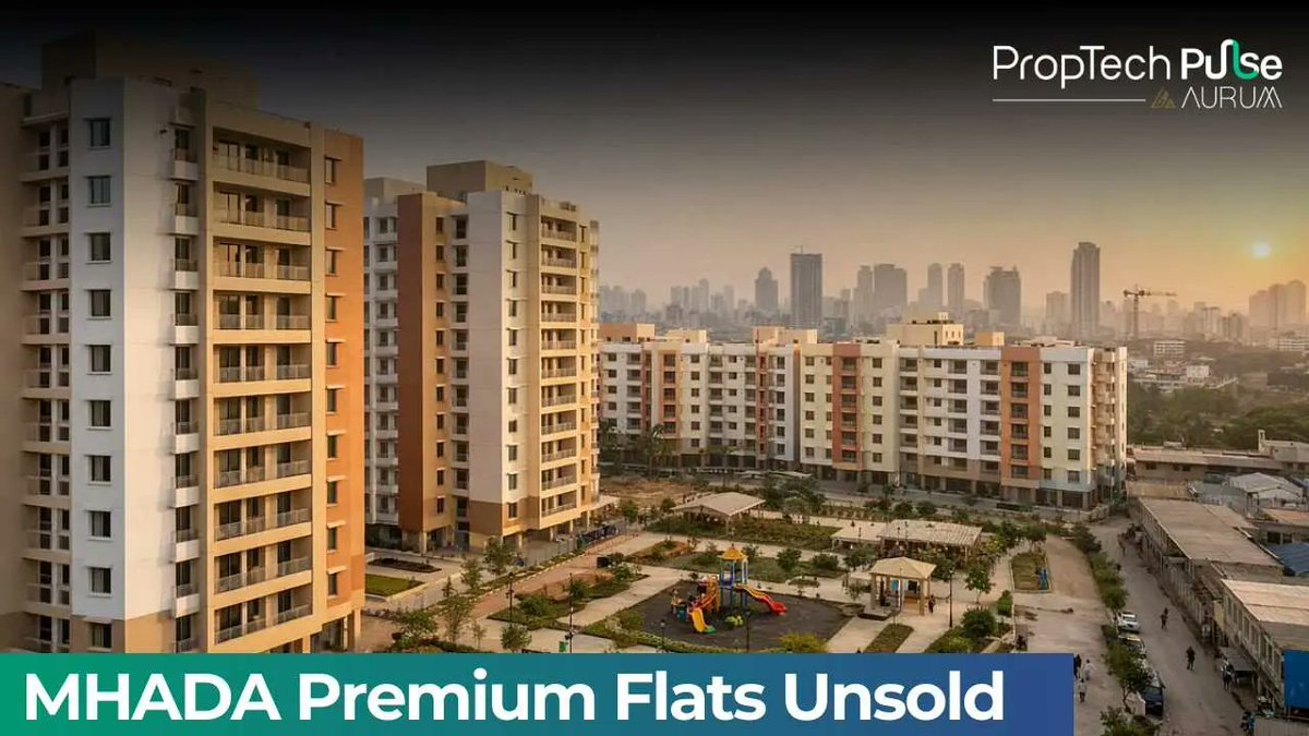 #PropTechPulse | MHADA has sold 64 out of 118 homes under its first-come, first-served scheme, while premium flats remain unsold, reflecting selective demand in Mumbai’s housing market.

Read More: 👇
aurumproptech.in/pulse/media/mh…