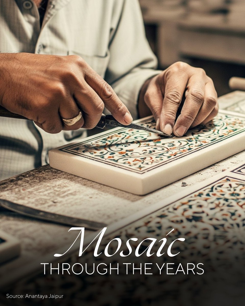 AranyaniRetail's tweet photo. A craft that has been shaped over centuries, and is now expressed in a contemporary form. Mosaic carries a history rich in detail and meaning, often overlooked at first glance.

Swipe through to uncover its story and Aranyani's take on it. https://t.co/OIzWWO2HsW