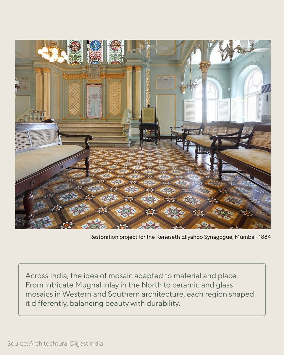 AranyaniRetail's tweet photo. A craft that has been shaped over centuries, and is now expressed in a contemporary form. Mosaic carries a history rich in detail and meaning, often overlooked at first glance.

Swipe through to uncover its story and Aranyani's take on it. https://t.co/OIzWWO2HsW