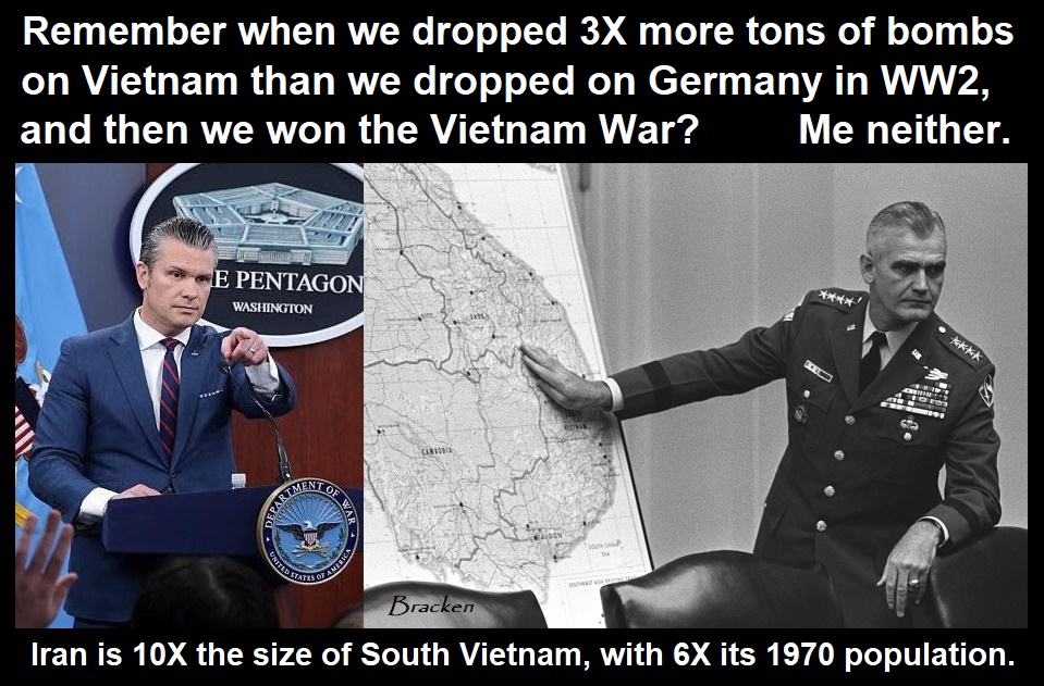 Sean Hannity: "Victor Davis Hanson says global signals suggest the tide is turning against Iran, arguing U.S. military dominance and shifting alliances point toward a potential collapse if pressure continues"
[Tell us when the Strait of Hormuz returns to pre-28-Feb sneak attack