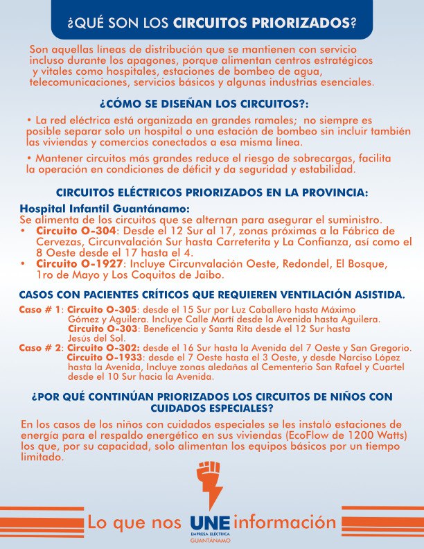 Nos place informarles sobre los circuitos priorizados en nuestra provincia.#LoquenosUNEinformación.