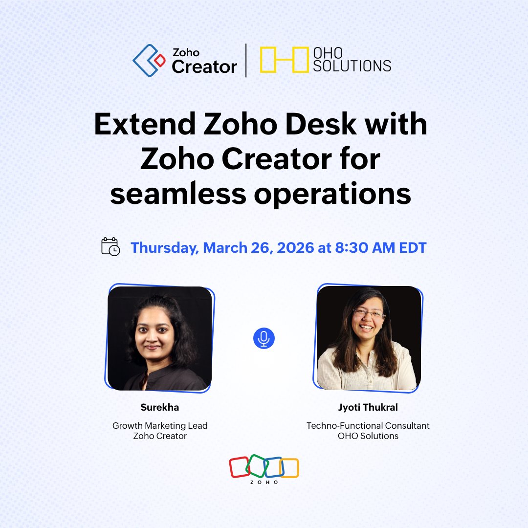 Zoho Creator tweet media