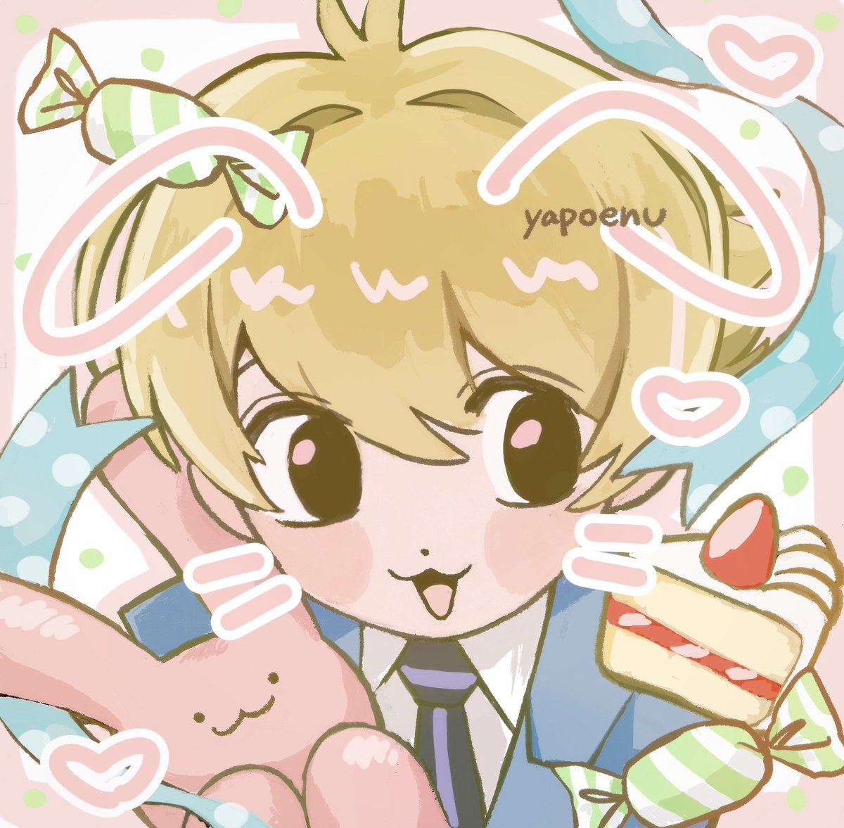 ハニー先輩🐰🍰 #桜蘭高校ホスト部 #イラスト