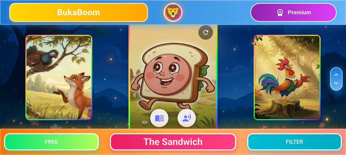 BukaBoomStudio's tweet photo. Hey parents! 👋  

One of the funniest Chukovsky poems in BukaBoom is “The Sandwich” !  

A crazy sandwich wants to run out the door, but the teacups shout: “You’ll get eaten by the cat!” 😂  

Kids love reading this silly story aloud - it’s short, hilarious and perfect for little ones!  

Read aloud → 100% offline AI recognizes speech (voice stays completely on your phone, no servers) → puzzle assembles into a beautiful picture.  

8 languages • Ages 0-9  

Who else loves sandwiches? Drop a 🥪 below if yes!  

Download free on Google Play: https://t.co/hRtVB3860l

#BukaBoom #KidsApp #Chukovsky #ReadingAloud #FairyTales #ScreenFree #EdTech #Parenting #Storytime #EarlyLiteracy #AppsForKids #FYP