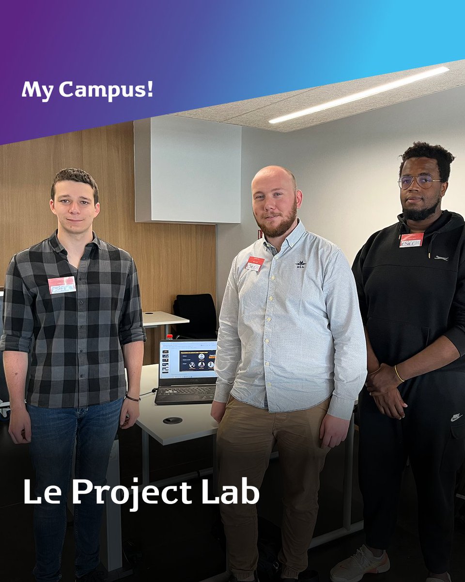 esiee_it's tweet image. Project Lab by ESIEE-IT : L’innovation numérique au service du bien commun 🌍

Plus qu’un projet d’étude, le Project Lab est une véritable immersion professionnelle pour nos M2 (E3IN &amp;amp; M2I).

En savoir plus : esiee-it.fr/fr/project-lab…

#ESIEEIT #ProjectLab