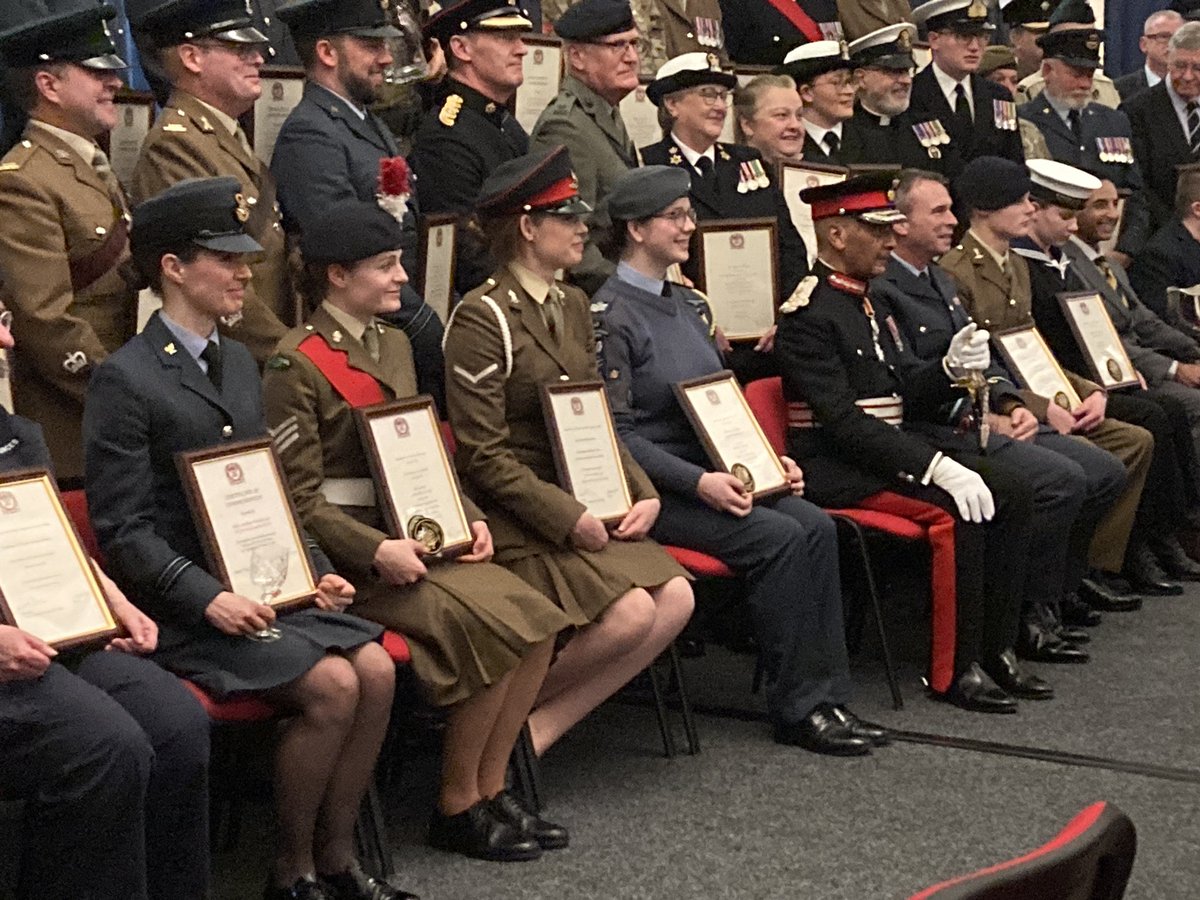 Trinity_CCF's tweet photo. We are delighted that two members of the Corps were presented with awards by the HM’s Lord-Lieutenant of Greater London yesterday. @CadetsinSchools Also congratulations to our friends at Caterham CCF and @Alleyns_CCF https://t.co/DgpzdS0Bnx
