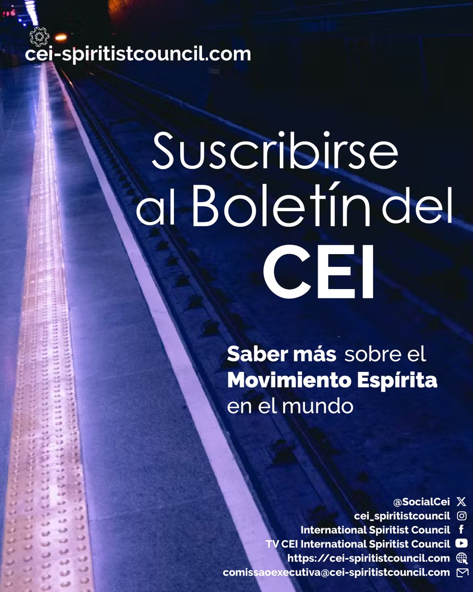 SocialCei's tweet photo. Lanzamiento del Número 23 de la Revue Spirite – Revista Espírita Dedicada al tema “Ley Divina o Natural – Felicidad”, - Ciencia y Espiritualidad, las leyes morales y los principios de la Doctrina Espírita. La suscripción a la revista puede realizarse: https://t.co/EZGNiTf7PL https://t.co/yWZdqoi1Fd