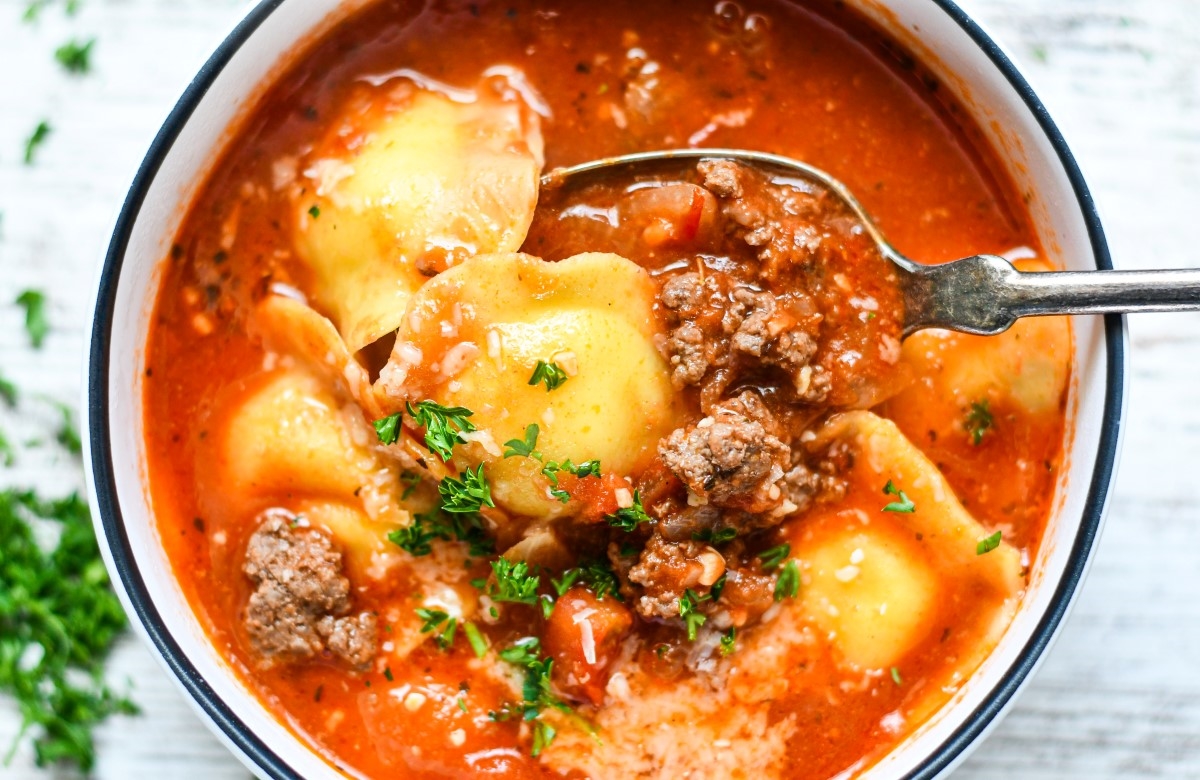 WildGameFish1's tweet photo. Venison Ravioli Soup for National Ravioli Day!

Loaded with ground venison and pillowy cheese ravioli, this easy family meal comes together in just 30 minutes. Find the recipe at: https://t.co/GZQPQ8akvy https://t.co/ldqtdUCjjh