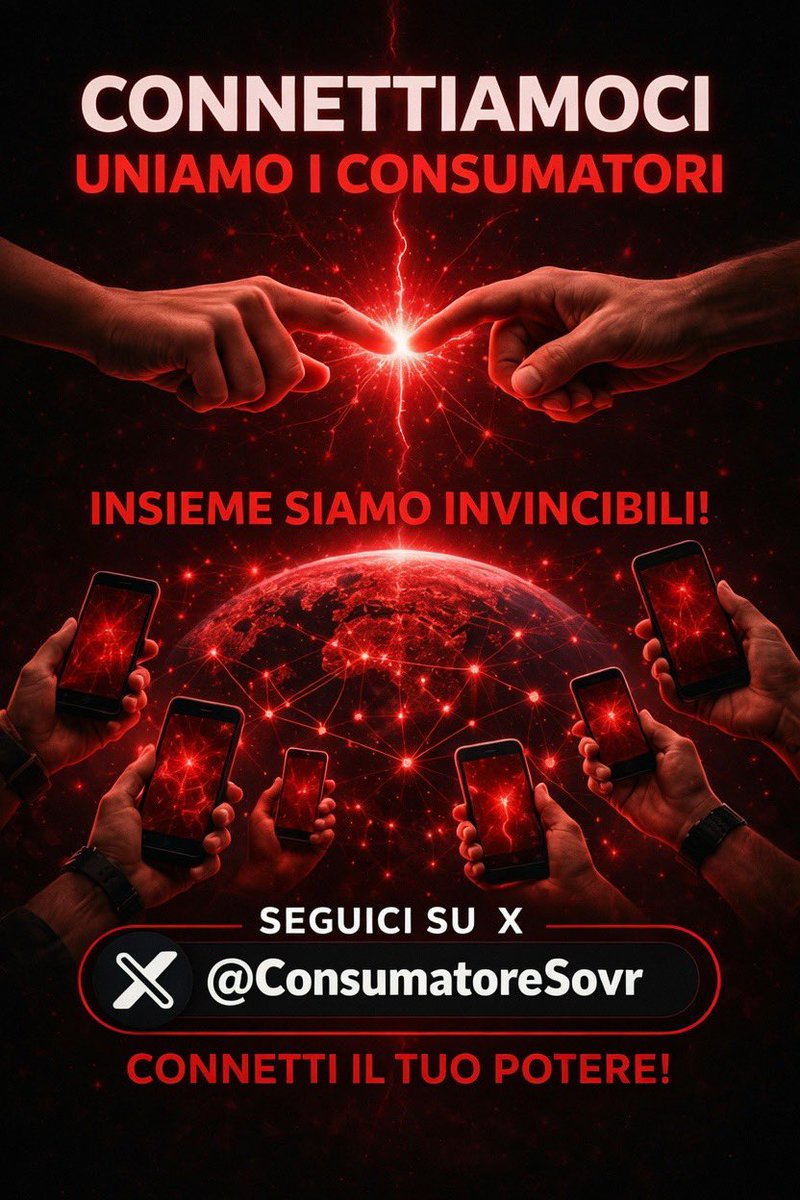 Perché non usare i social per i nostri interessi?

Perché perdiamo tempo a lamentarci?

Perché vomitiamo odio anziché organizzarci con obiettivi comuni?

Perché? 

#ConsumatoreSovrano ©️👑
#ILMERCATOSIAMONOI
 #FACCIAMOLO