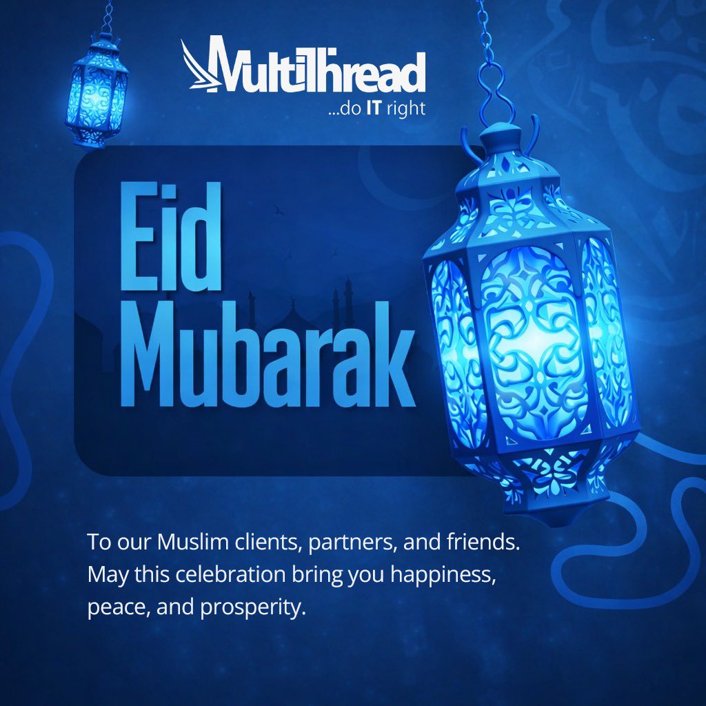 Celebrating peace, gratitude, and togetherness. Eid Mubarak to our brothers and sisters from all of us at MultiThread. #EidMubarak #GhanaTech #AccraBusiness #MultiThread #DoITRight