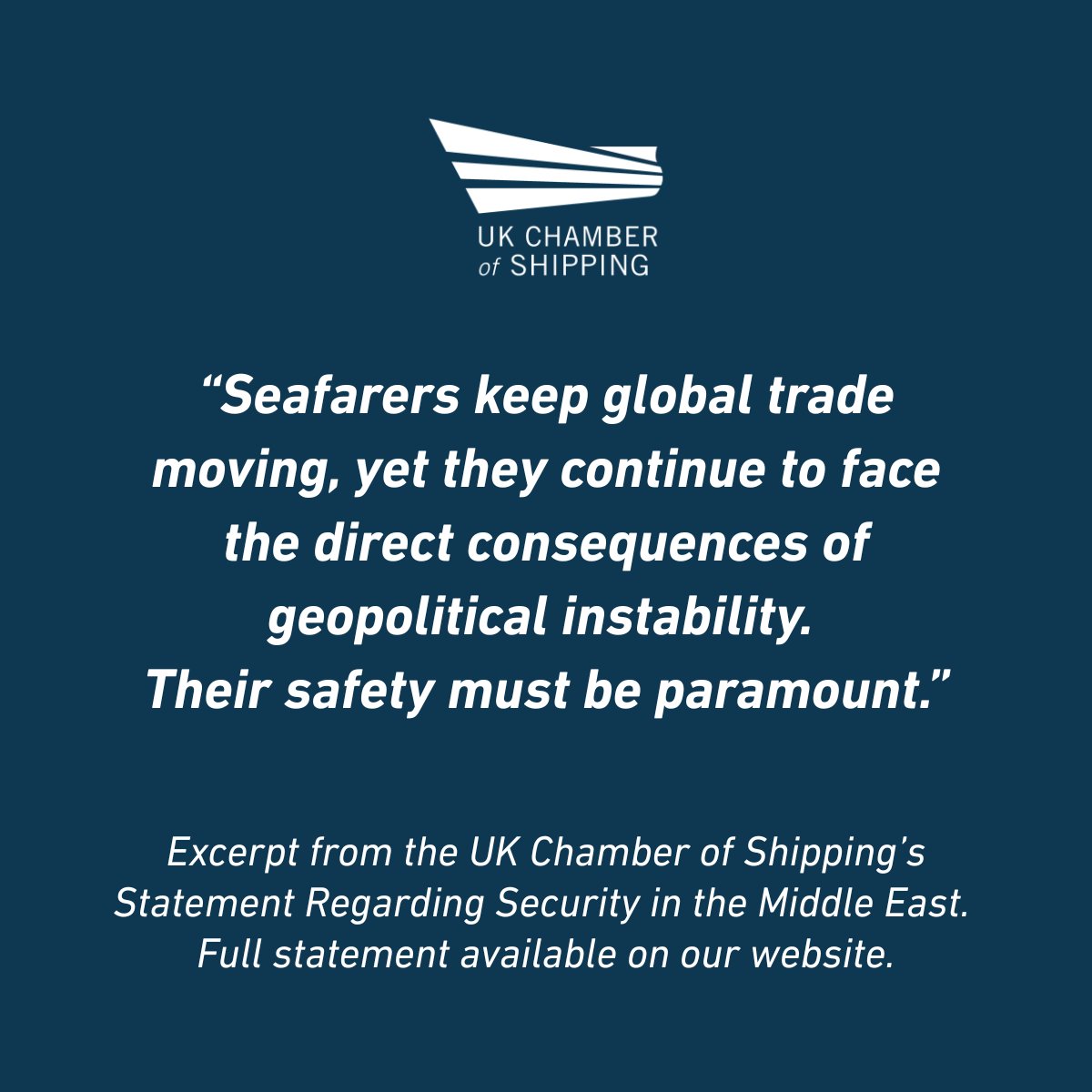 UK Chamber of Shipping tweet media