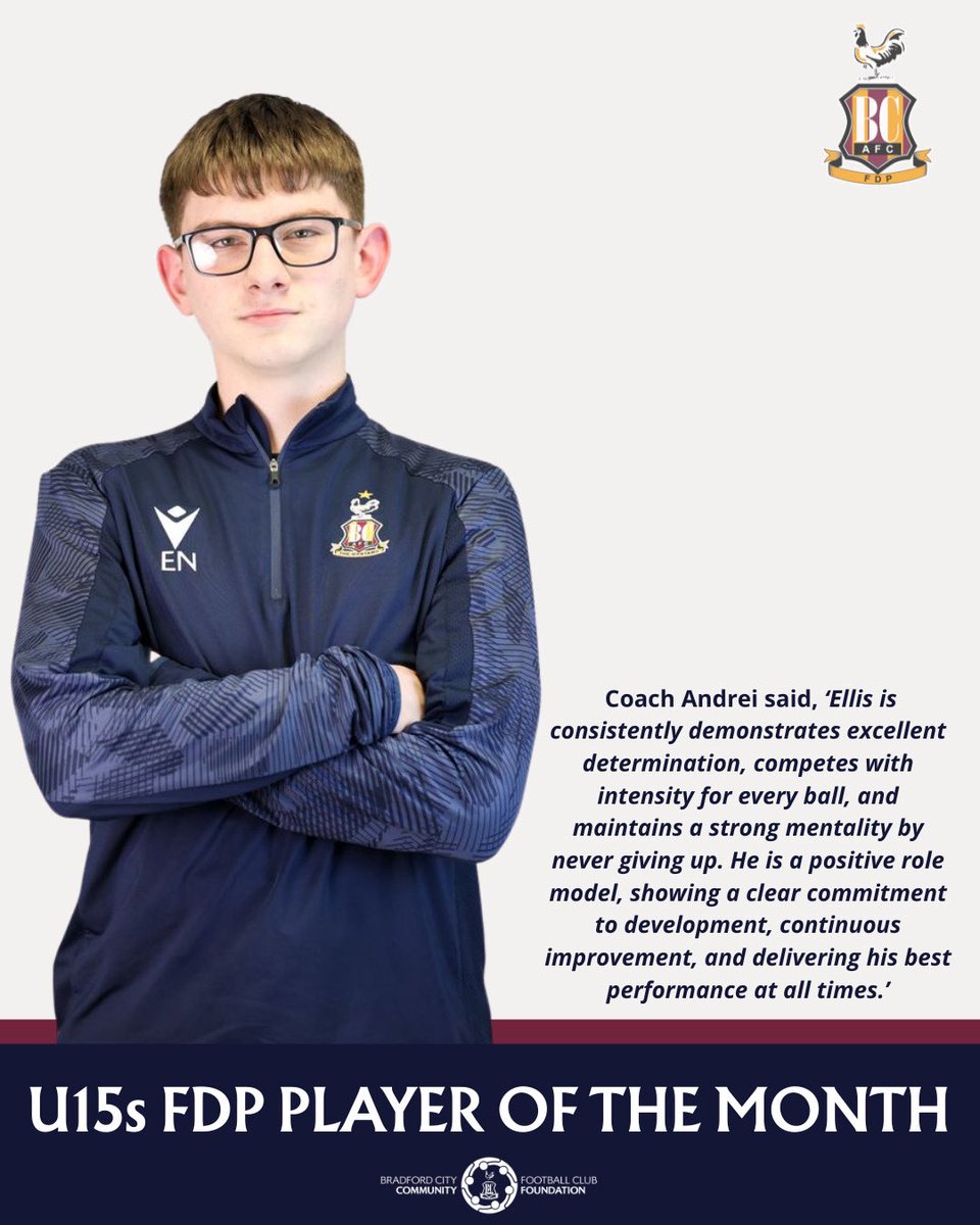 Bradford City Football Development Programme tweet media