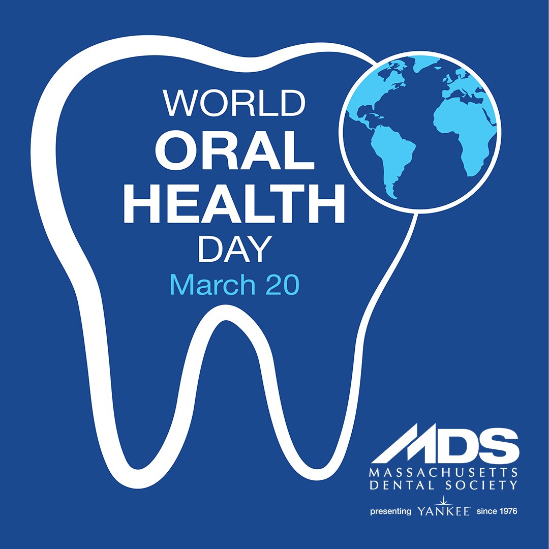 MassDental's tweet photo. Today, World Oral Health Day is a time to shine a light on the importance of oral health and its connection to overall well-being. This year's theme, "A Happy Mouth Is...A Happy Life," underscores the link between the two and encourages people to prioritize their oral health! https://t.co/pISB1Fcw7P