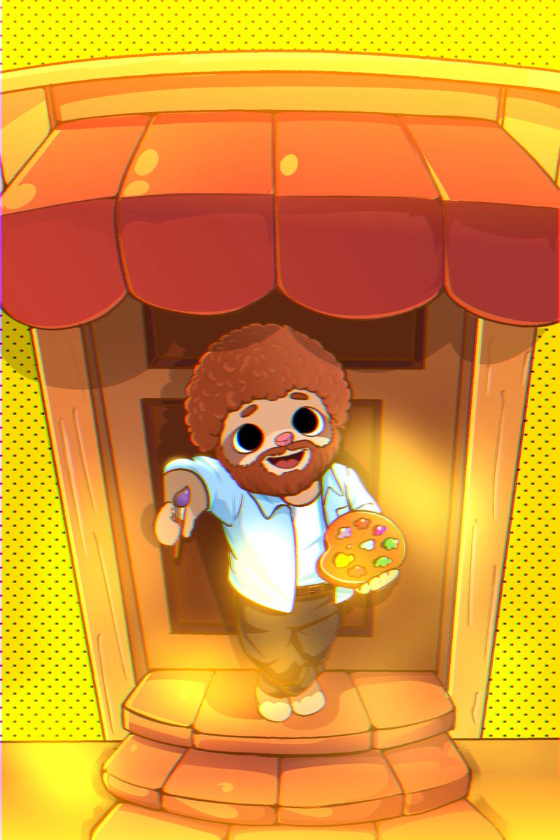 Channeled my inner Bob Ross. <a href="/degentokenbase/">Degen 🎩</a>