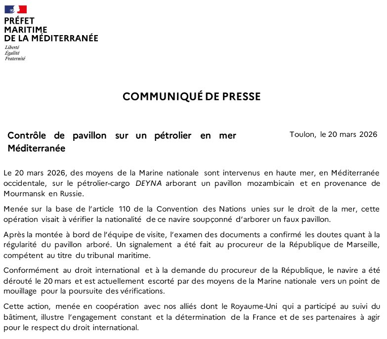 Préfecture maritime de la Méditerranée tweet media