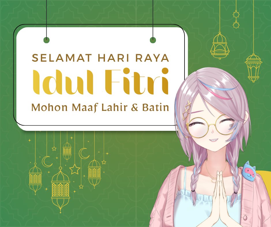 Saatnya mengucapkan Selamat Hari Raya Idul Fitri 1447H untuk semua yg merayakan! Mohon maaf lahir dan batin. Sekiranya bisa dimaafkan kalau Lumi ada salah dalam perkataan maupun tindakan ya ges ya 🙏 tapi kalo bisa sih diinfoin biar minta maafnya jelas dan bisa memperbaiki diri😌