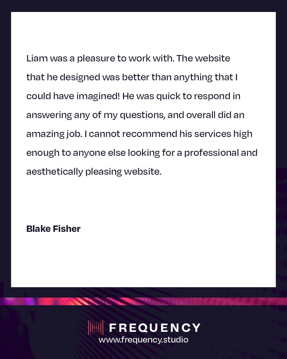 Liam Fitzgerald / frequency.studio tweet media