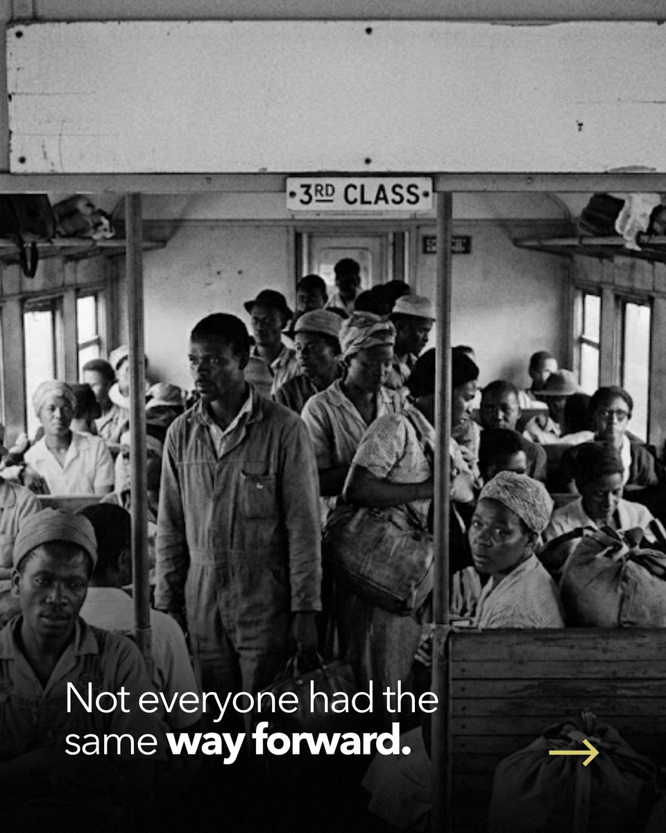 Network_Space_'s tweet photo. There was a time in our country when where you sat… determined your worth.

A bench could exclude you.
A train could leave you behind.
A system could decide your future before you even began.

Not because of ability.
Not because of effort.
But because of who you were.

Yet, in the face of that injustice, people stood together.
They marched. They resisted. They voted.

And slowly, everything changed.

Today, we don’t just remember that past,
we carry the responsibility that comes with it.

Because real empowerment isn’t just freedom…
It’s access.
It’s opportunity.
It’s the ability to build, grow, and move forward.

That’s the world we believe in.
And the one we continue to build every day.

If this story means something to you, we’d value your thoughts below.

#HumanRightsDay #SouthAfrica #EqualityForAll #OpportunityMatters #FreedomToGrow #StrongerTogether #InclusiveFuture #DignityForAll #SAHistory #Empowerment #BusinessGrowth #EntrepreneurshipSA #WorkplaceSolutions #FutureOfWork #NetworkSpace #BuildYourFuturepast.