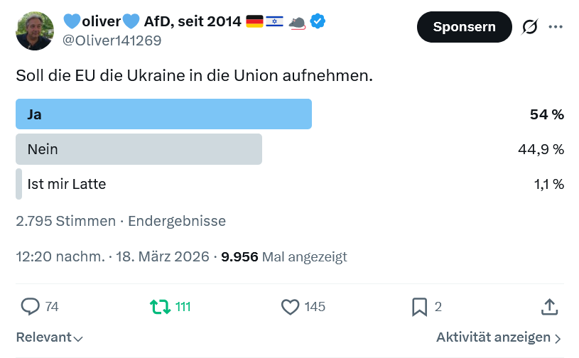 💙oliver💙 AfD, seit 2014 🇩🇪🇮🇱 🐀 tweet media