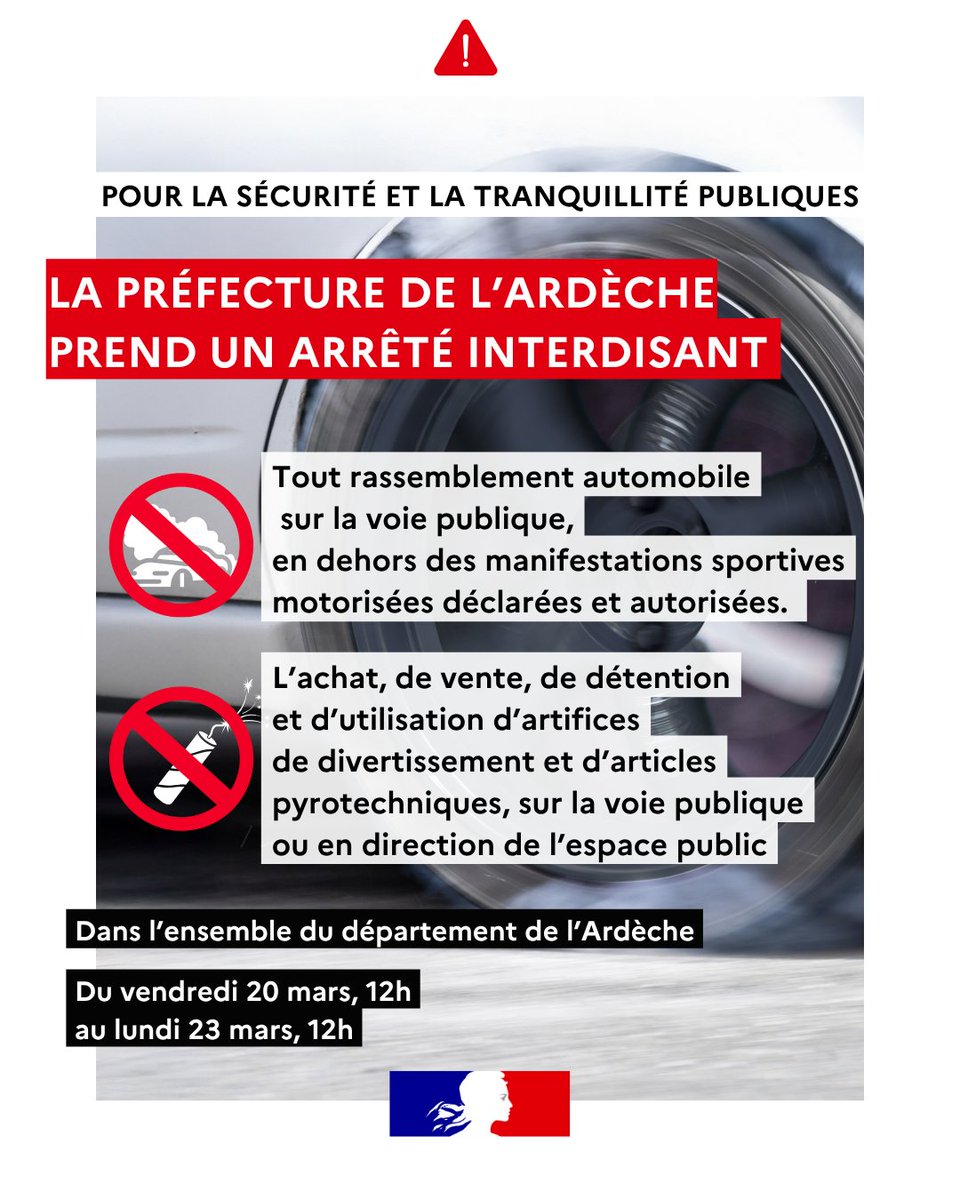 Préfet de l'Ardèche tweet media