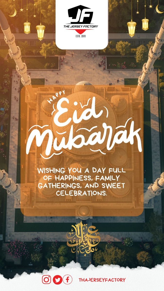dajerseyfactory's tweet photo. Eid Mubarak! https://t.co/OQbRMSQ5EG