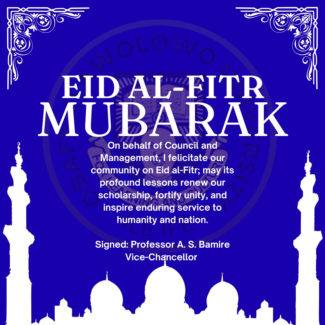 Obafemi Awolowo University tweet media