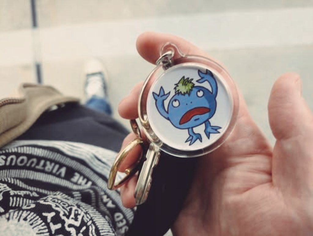 自作したキーホルダーを車とかの鍵に付けています。 今度のクロノ