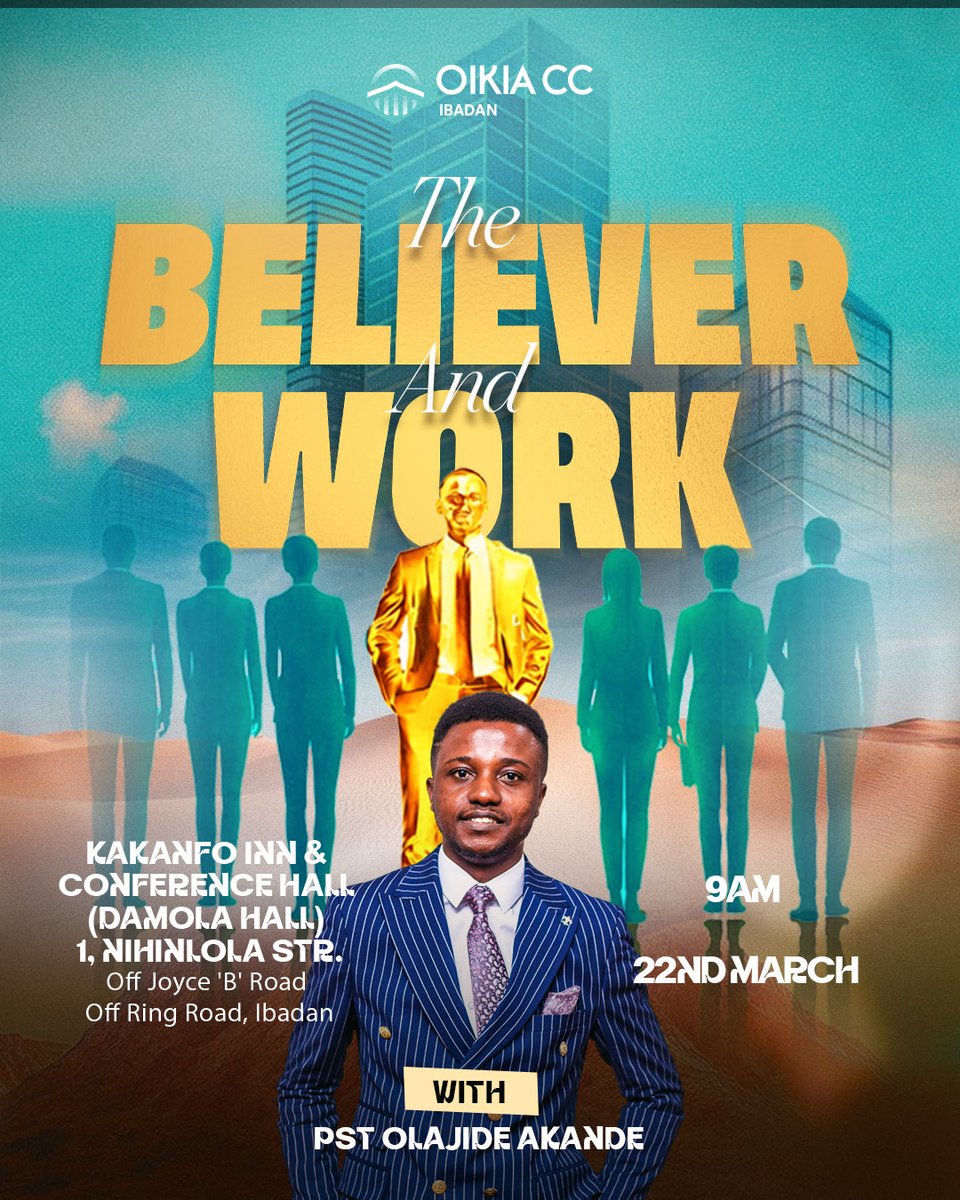 Being a believer is not an excuse to be complacent with work.
Adam was given responsibility from the very beginning and that pattern still stands.
You are called to work, to build, and to steward.

This Sunday, we’ll be discussing The Believer and Work. Come.

#myoikia