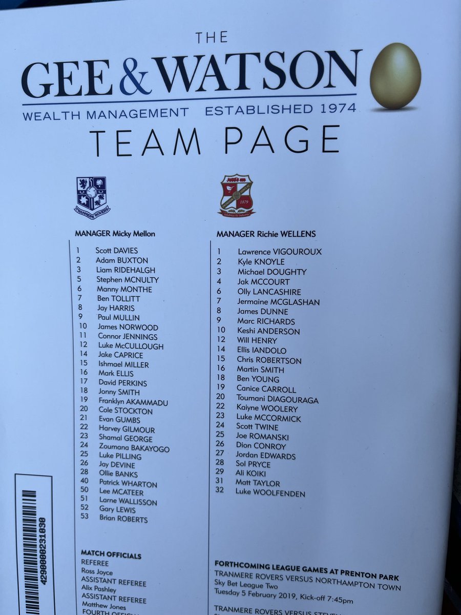 Old Swindon Programmes tweet media