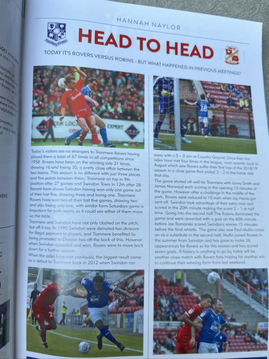 Old Swindon Programmes tweet media