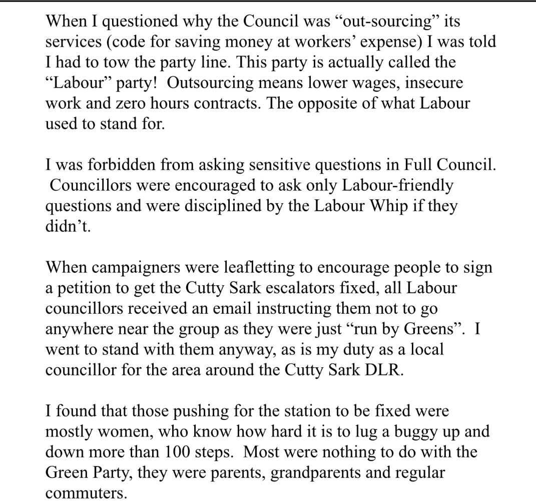 Greenwich Green Party tweet media