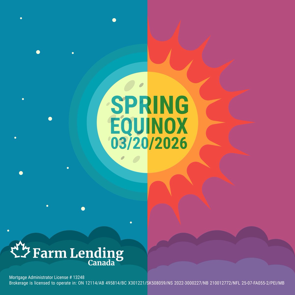 FarmLendingCAN's tweet photo. Spring Equinox = longer days + fresh starts 🌱
A new season of growth is here — in the fields and beyond. 🚜
#SpringEquinox #AgLife #CanadianAgriculture #FarmLendingCanada https://t.co/kvWDv9sk6Y