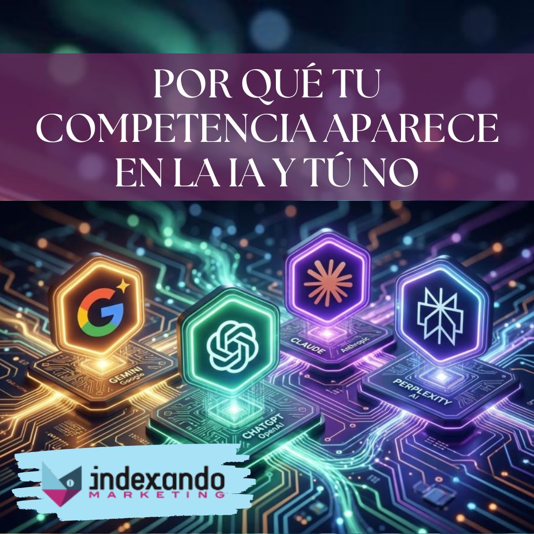 indexmarketing's tweet photo. Con tanta IA por todas partes es normal que las empresas se pregunten por qué ven a su competencia en la IA y ellas no salen 👀​

En Indexando Marketing hemos querido hacer una guía con los factores que tienen cuenta #ChatGPT, #Gemini, #Claude o #Perplexity para nombrarte 🤖 https://t.co/tmaUlDSk2i