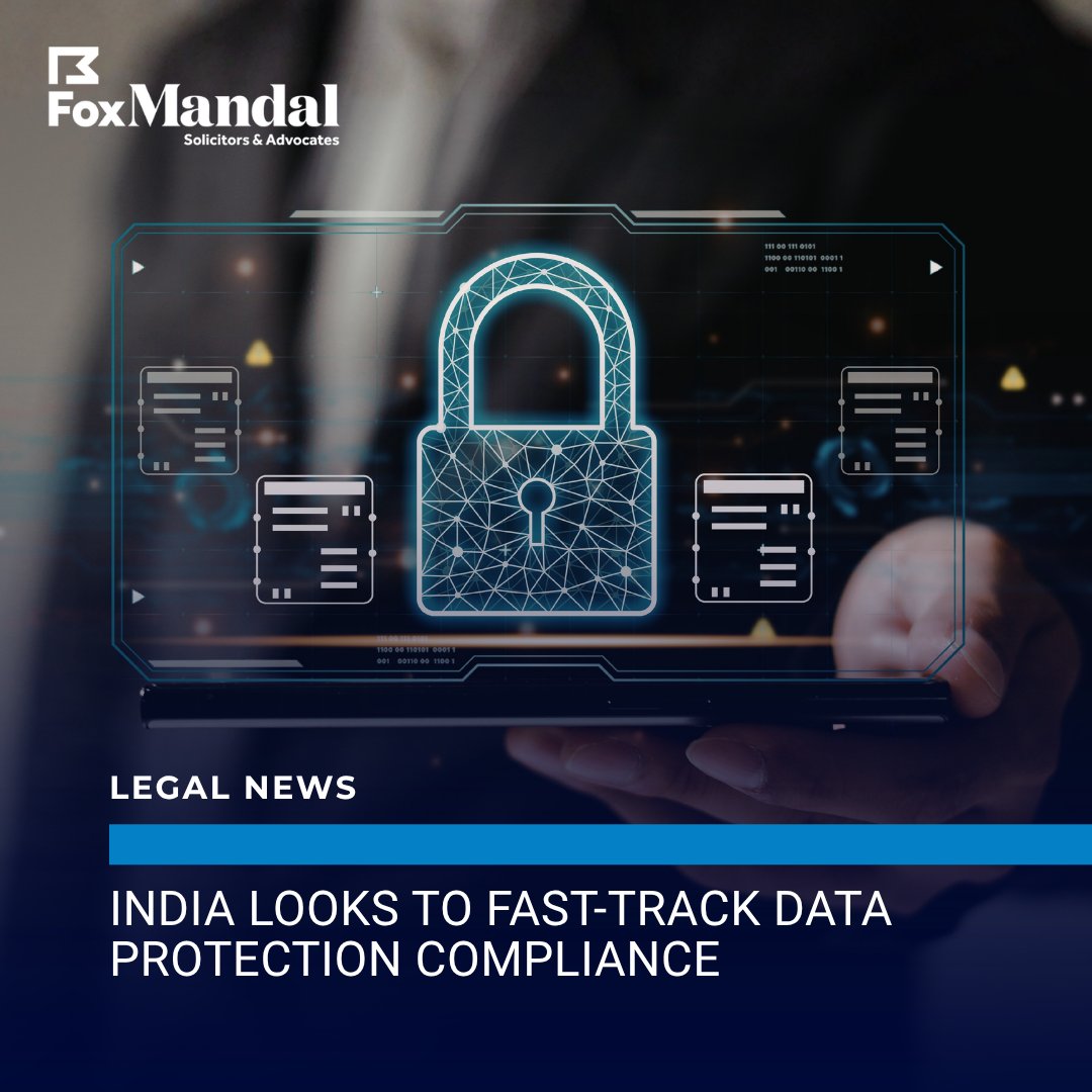 foxmandalindia's tweet photo. India’s Digital Personal Data Protection Act, 2023, is being implemented in phases, and regulators are considering proposals to accelerate compliance.

#dataprotectionlaw #dpdp #dataprotection #personaldata #meity #India #foxmandal

https://t.co/Q6hK8dR8hH https://t.co/ZaAazZq4V7